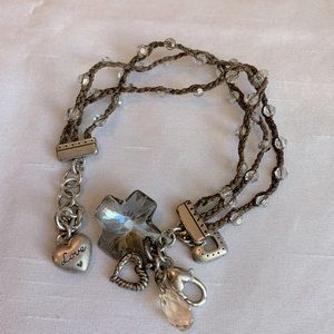 Brighton cross with heart bracelet